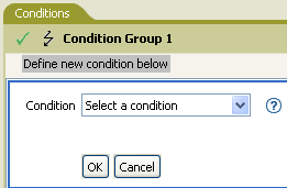 Conditions tab