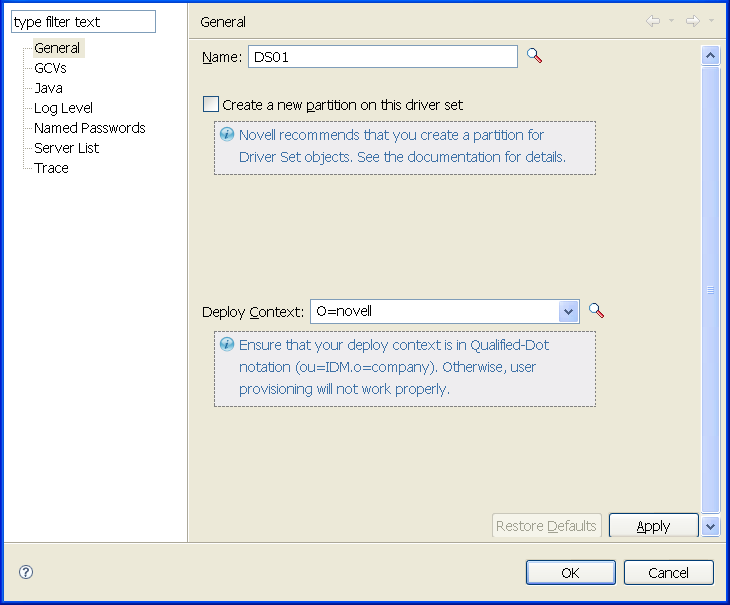Edit the Deploy Context