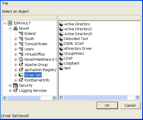 Using the Browse button to find a driver set