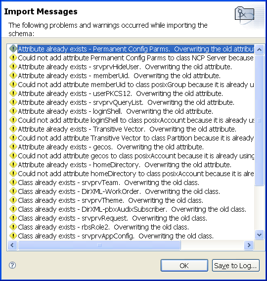 The import summary