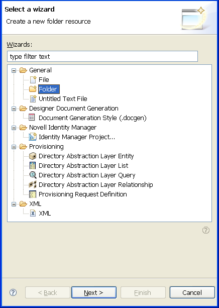 The General folder