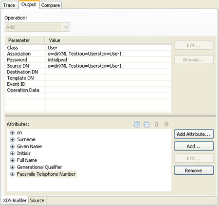 Output document