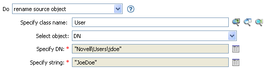 Rename source object