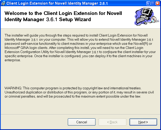 The IDM CLE Configuration Utility Setup Wizard