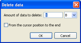 Deleting data