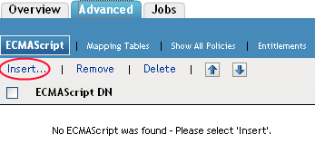 Inserting an ECMAScript object
