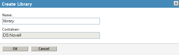 Creating a library object