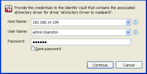 Connecting to a second Identity Vault
