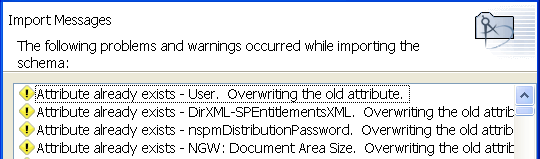Errors and warnings