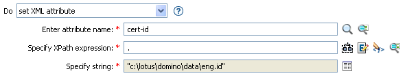 Set XML attribute