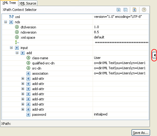 XDS document view