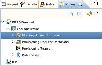 Provisioning View in Designer