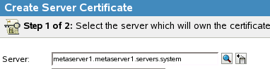 Selecting the server