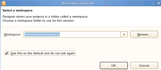 Wokspace launcher for Designer