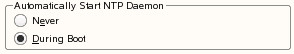 Setting the NTP Daemon to automatically start