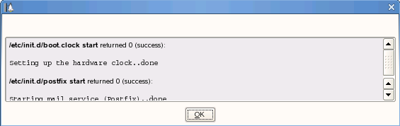 postfix message screen