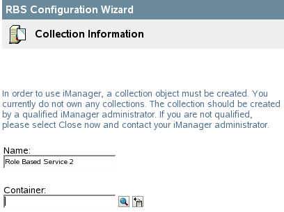 Defining the name and container for the collection