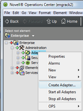 dialog box to create and configure additional NetIQ AppManager adapters