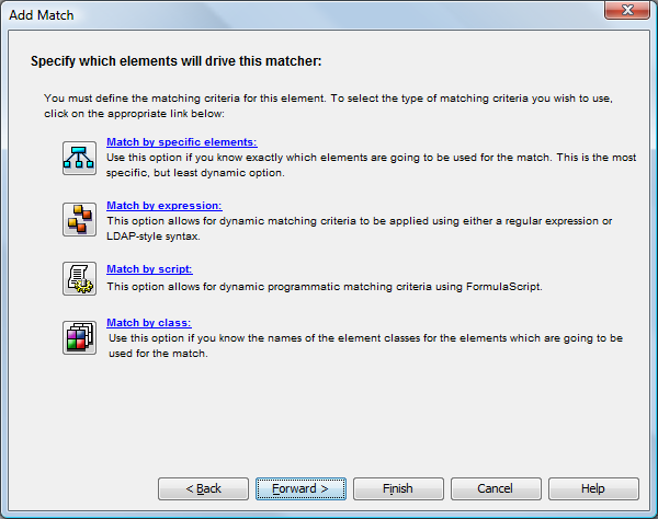 Add Match Dialog Box