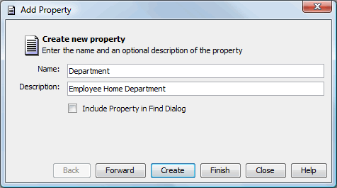 Add Property Dialog Box Dialog Box