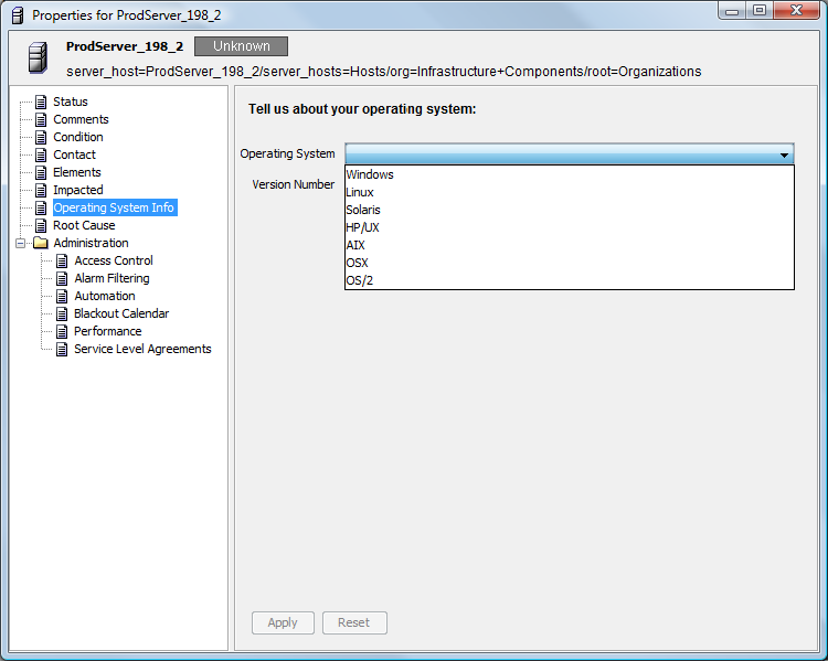 Properties Dialog Box