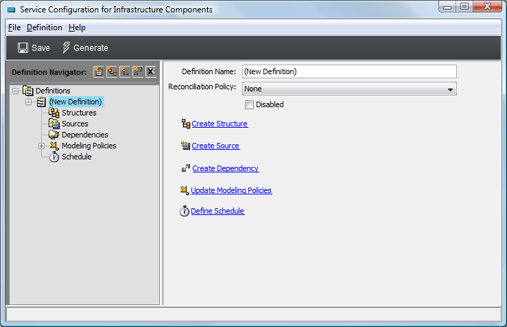 Service Configuration Editor