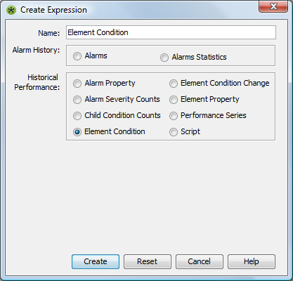 Create Expression Dialog Box