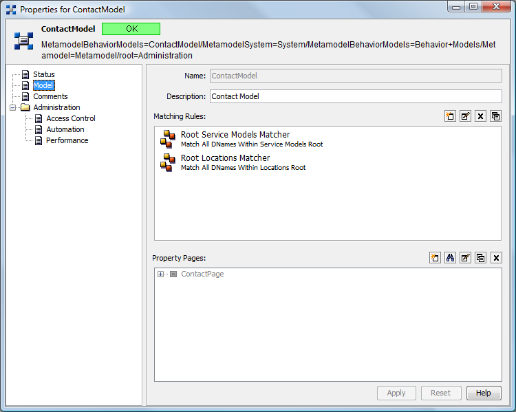 Properties Dialog Box