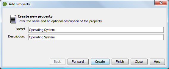 Add Property Dialog Box