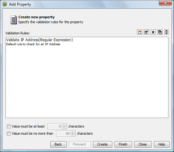 Add Property Dialog Box