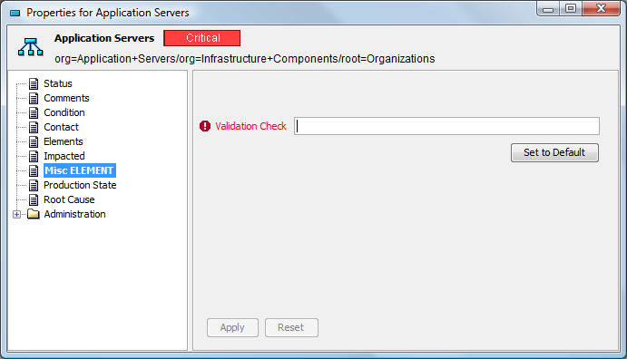 Properties Dialog Box
