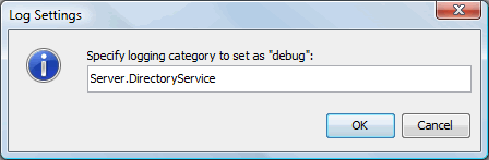 Log Settings Dialog Box