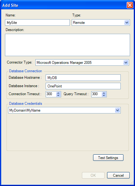 Add Remote Site